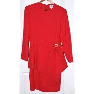 Dominic Rompollo Vtg 80s Power Suit-Style Dress